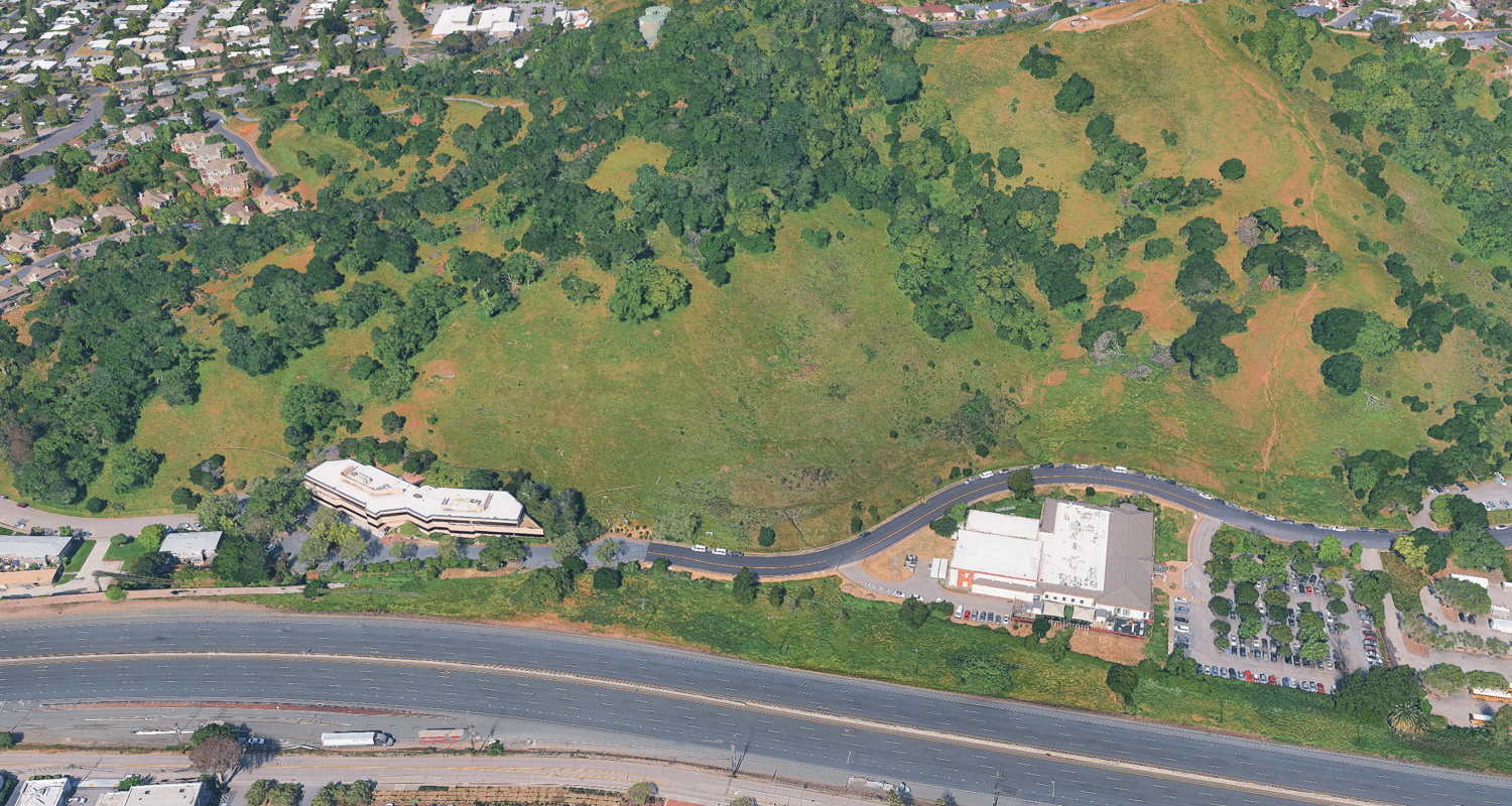 1100 Los Gamos Drive, image via Google Satellite