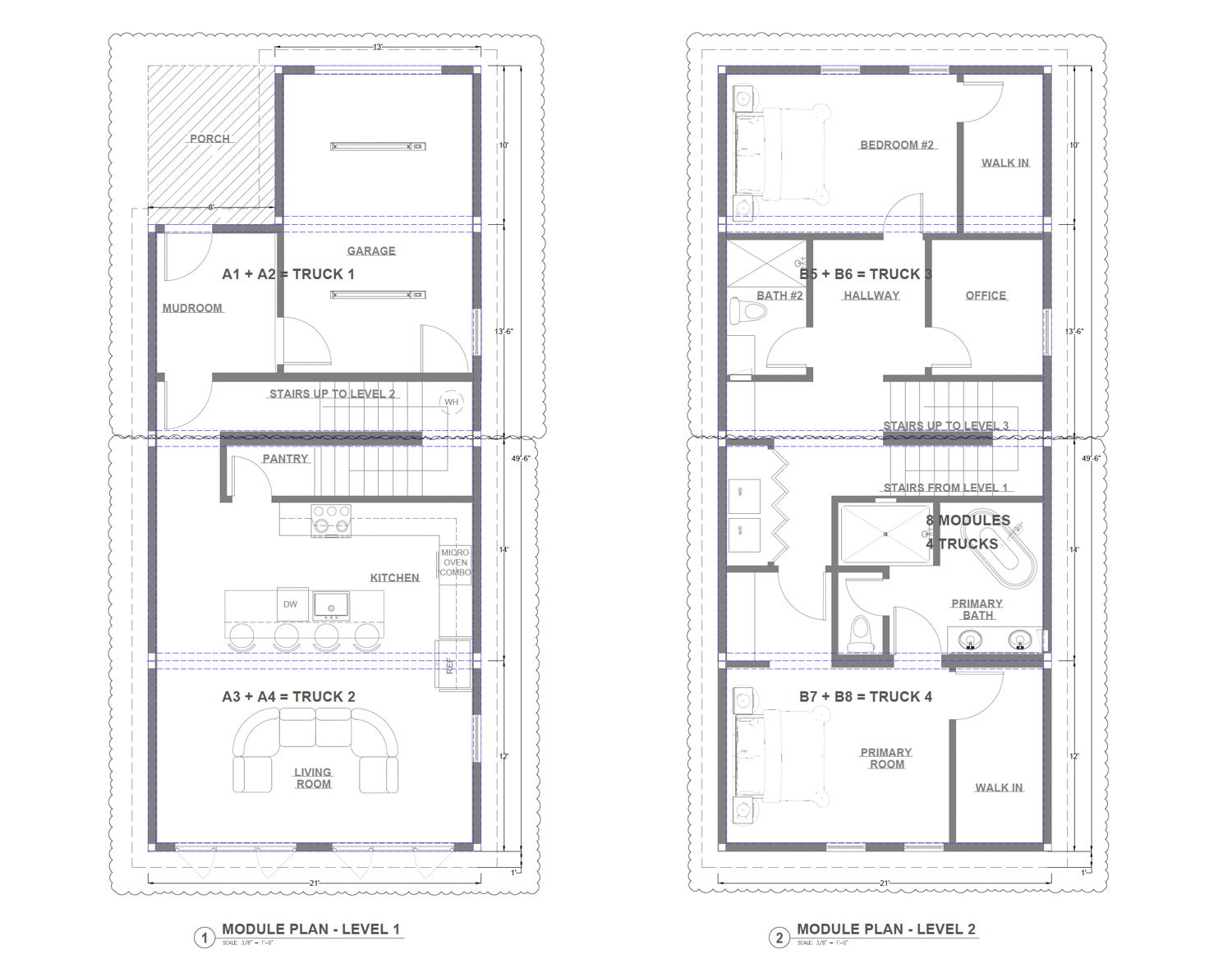 1531 Jerrold Avenue floor plans, illustration by Roof and Realm