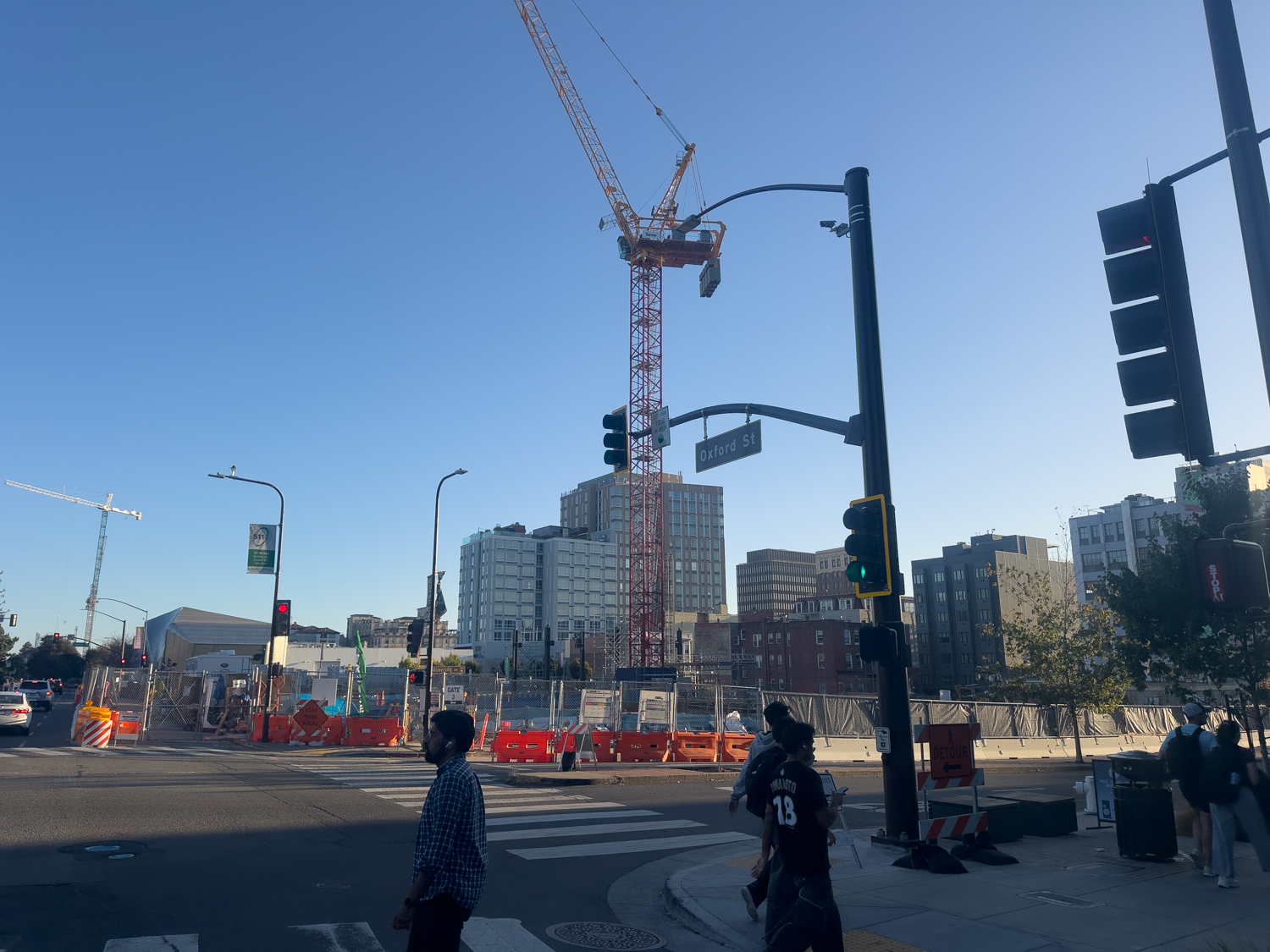 2140 University Avenue construction crane, image by author