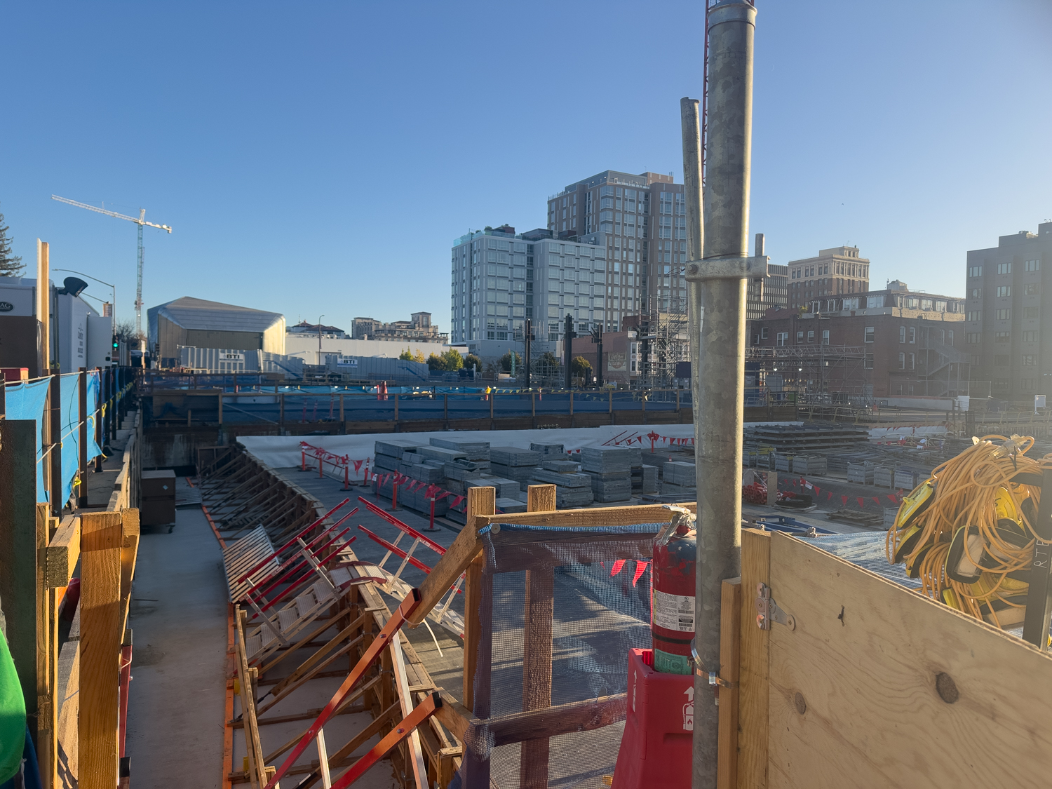 2140 University Avenue construction site, image by author