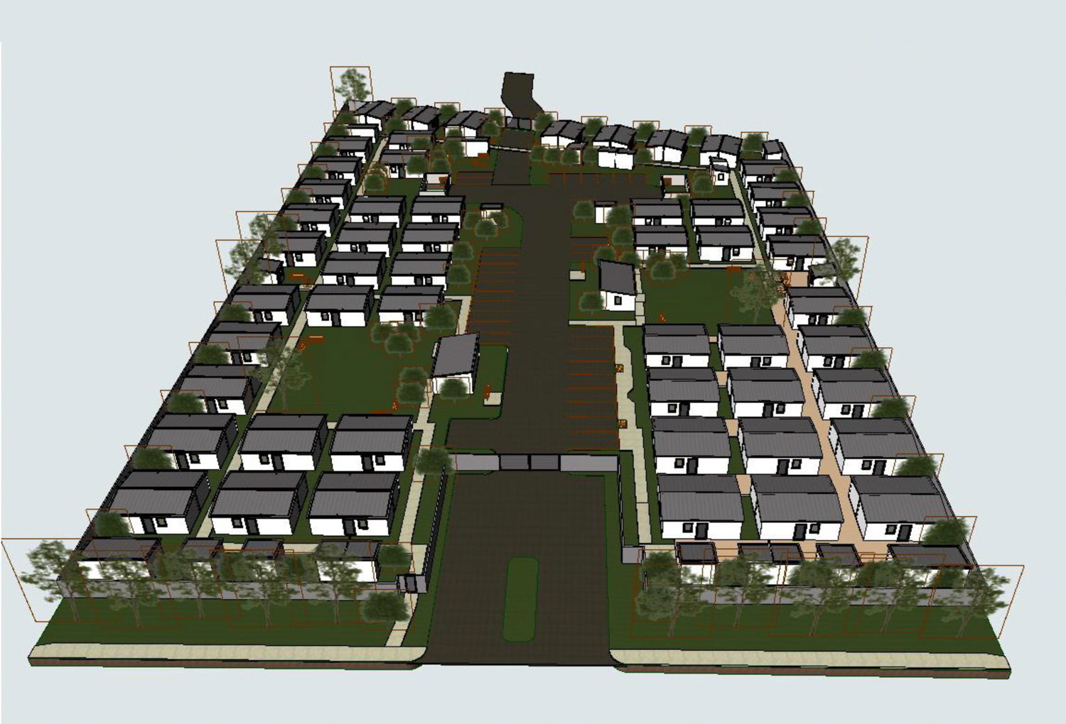 2809 Rio Linda Boulevard aerial overview, rendering by Studio 81