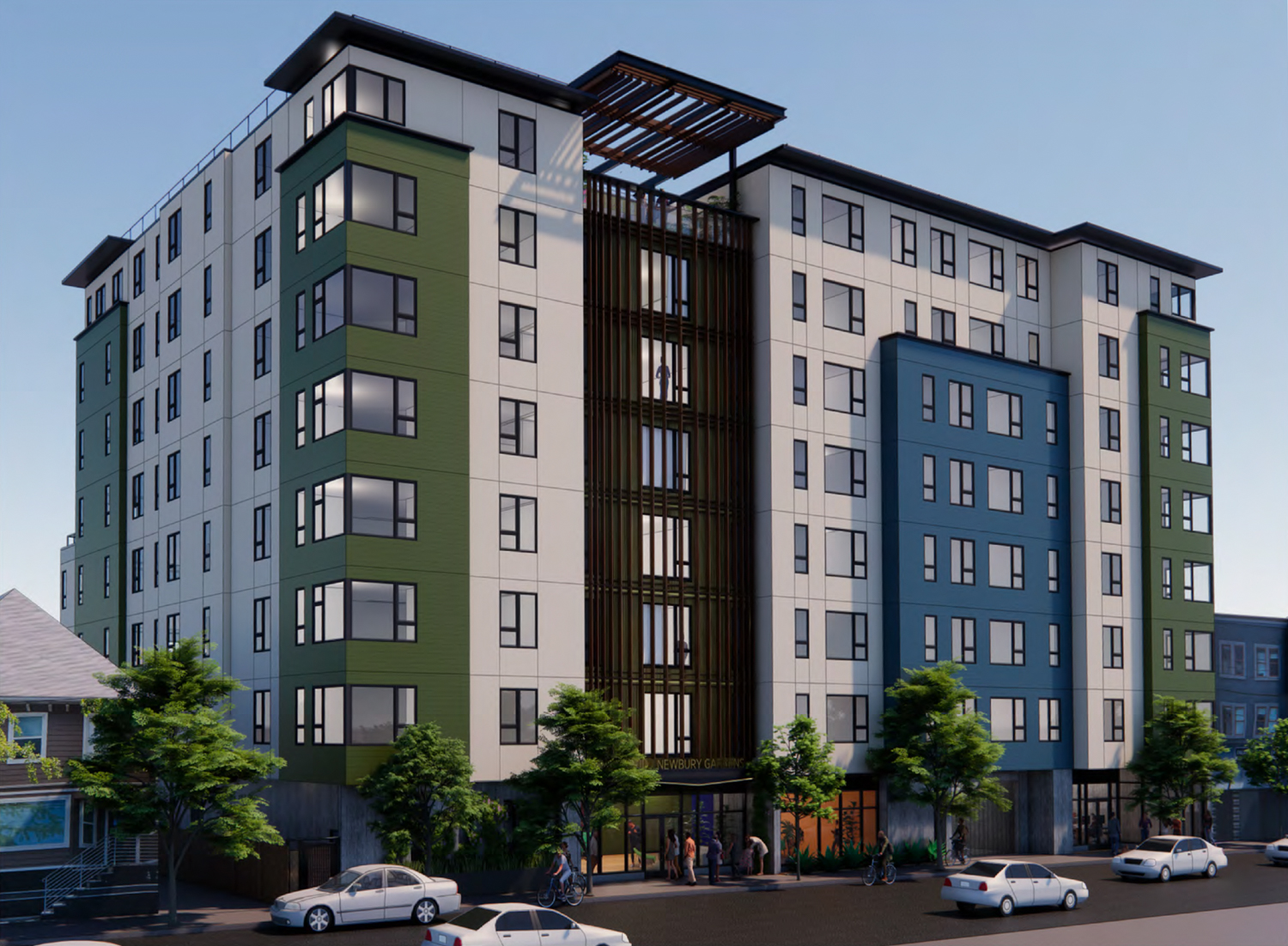 2955 Shattuck Avenue corner view, rendering by Studio KDA