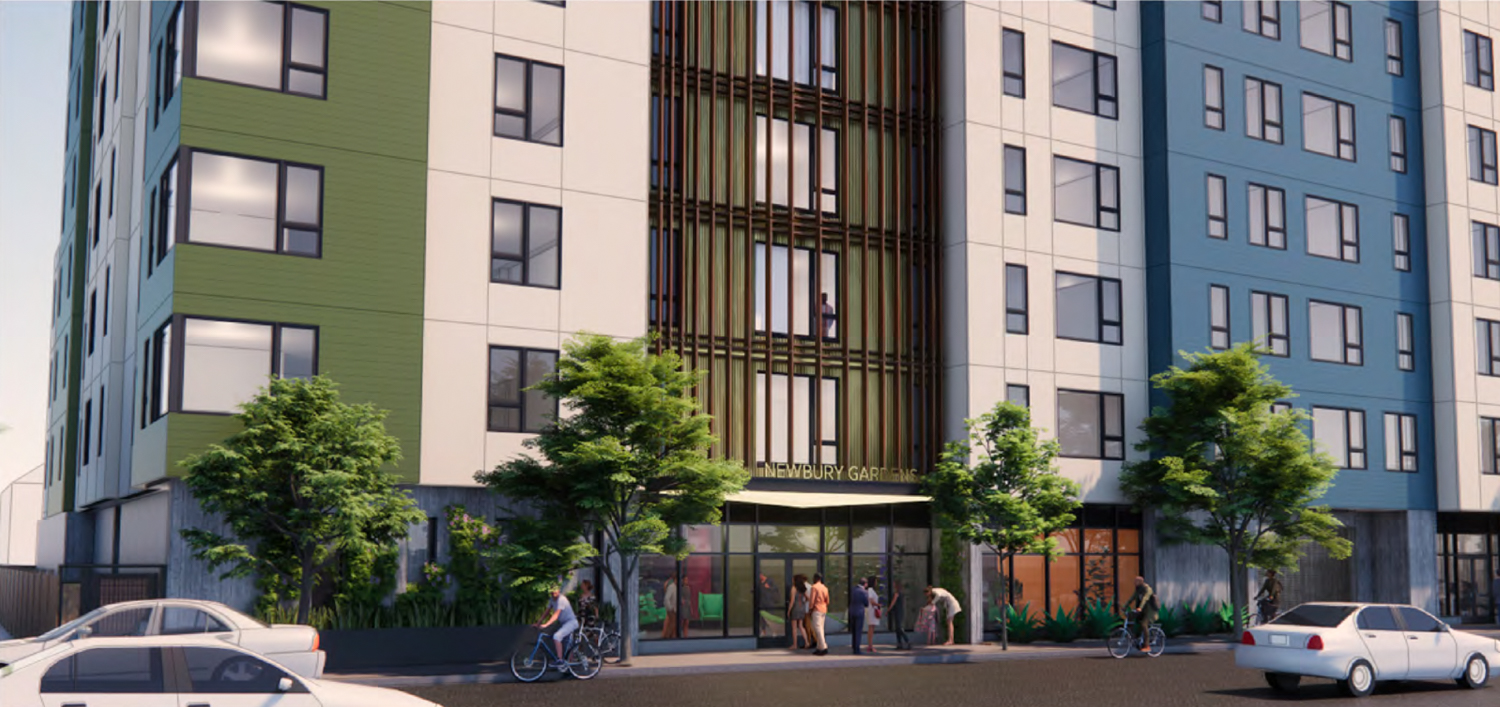 2955 Shattuck Avenue lobby view, rendering by Studio KDA