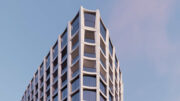 395 3rd Street rooftop view, rendering by Henning Larsen & Multistudio