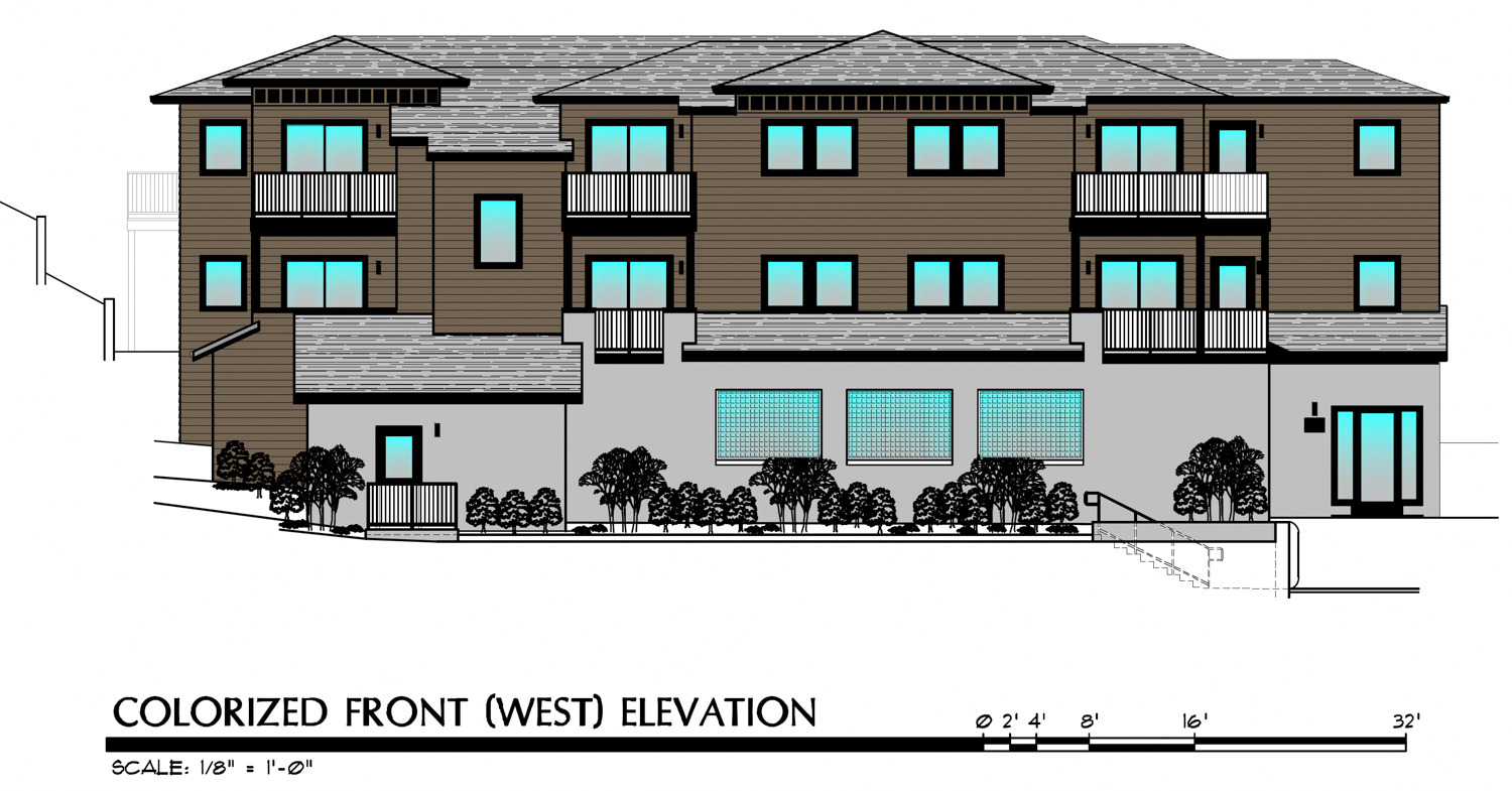 50 Merrydale Road facade elevation, illustration by SKS Architects