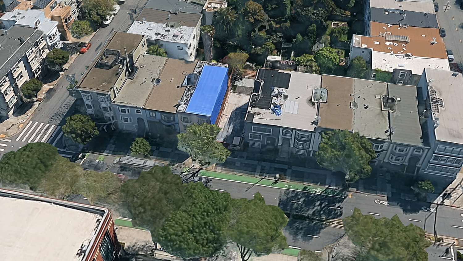 720 Masonic Avenue, image via Google Satellite