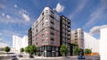 770 Golden Gate Avenue seen from across Gough Street, rendering by BDE Architecture