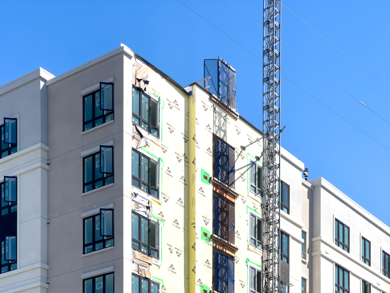 950 West Julian Street facade nearly complete, image by author