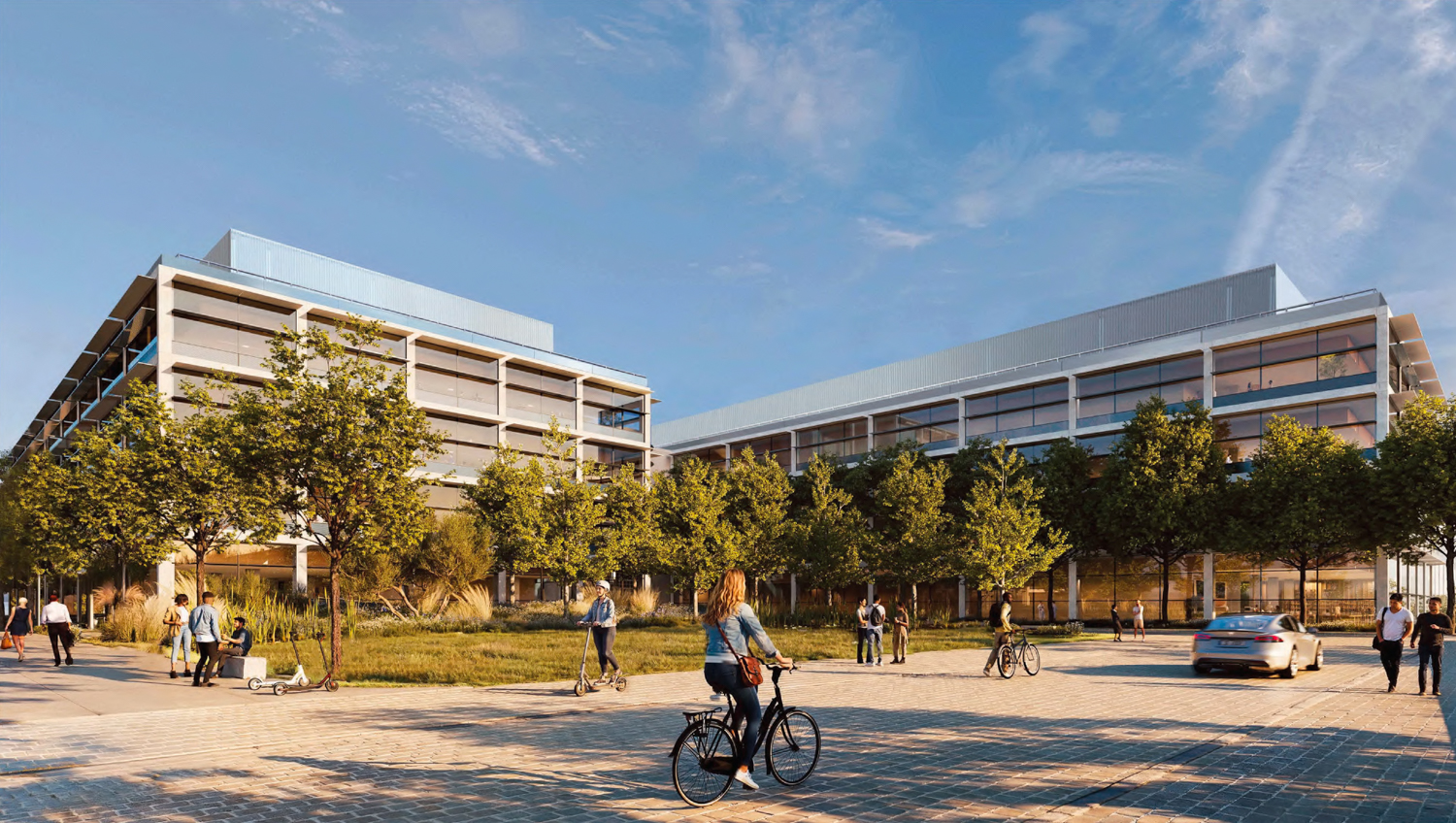 gRED Center central view, rendering by CannonDesign and Foster + Partners
