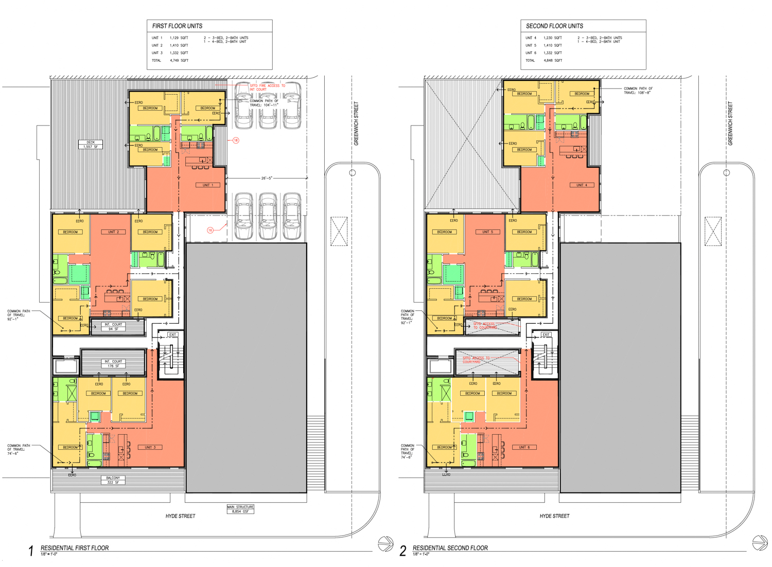 1201 Greenwich Street proposed floor plans, illustration by Syncopated Architecture
