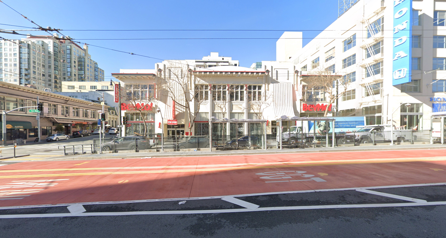 1301 Van Ness Avenue, image via Google Street View