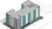 2101 Brush Street isometric view, illustration by PYATOK
