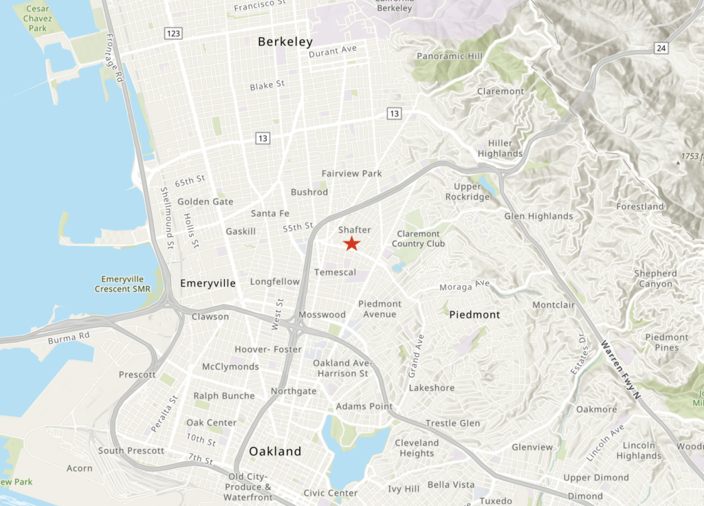 5150 Shafter Avenue Site Location, image via ArcGIS Online