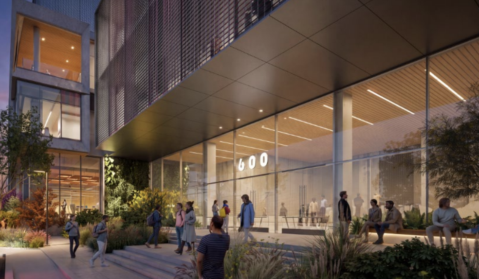 600 Bancroft Way Side Rendering, image via Woodstock Development