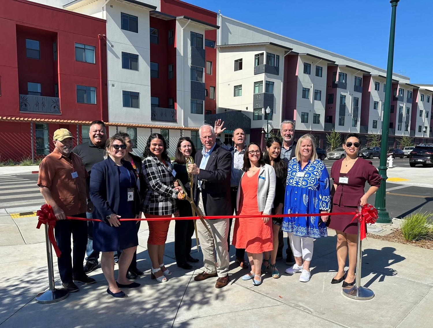 Casa Roseland ribbon cutting event, image by MidPen Housing