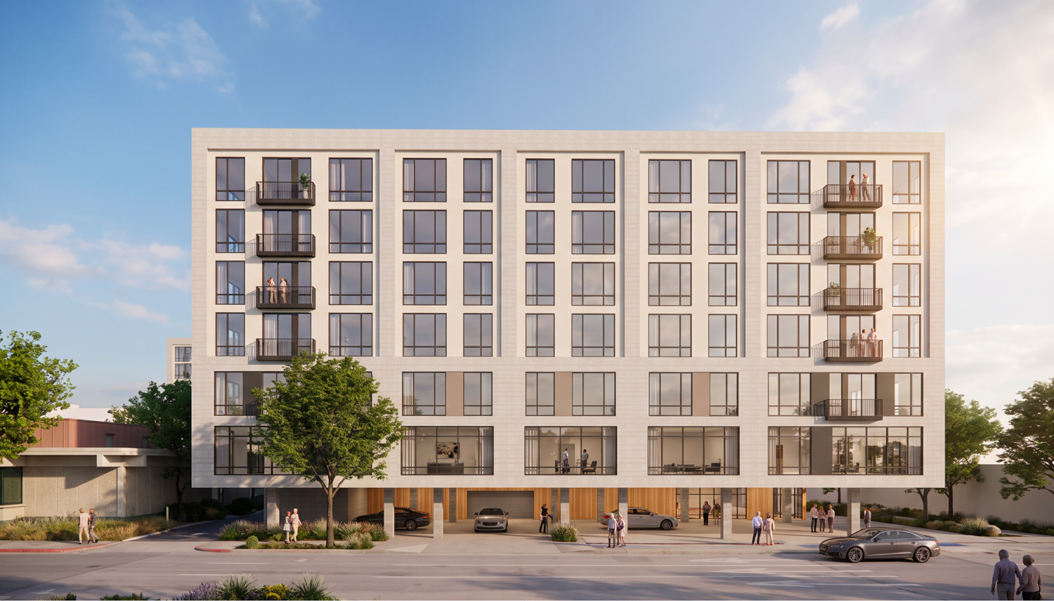 Fourth Street Market Hall facing 3rd Street, rendering by Urbal Architecture